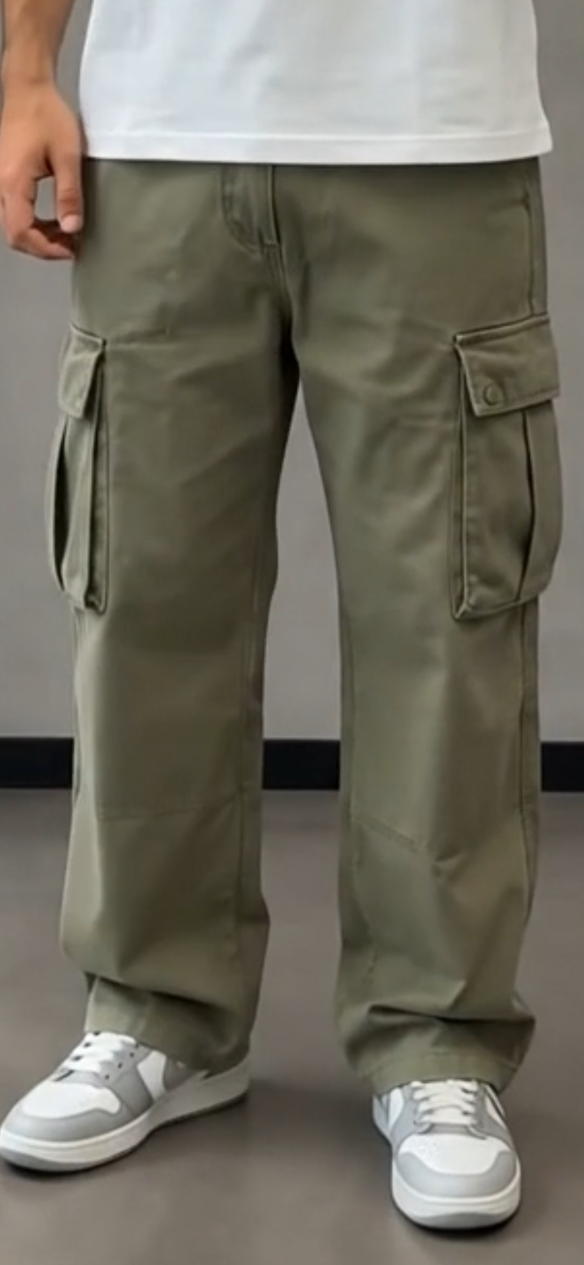 شلوار کارگو کتان مردانه ۶ جیب (کلاسیک و اسپرت) | Men's 6-Pocket Cotton Cargo Pants
