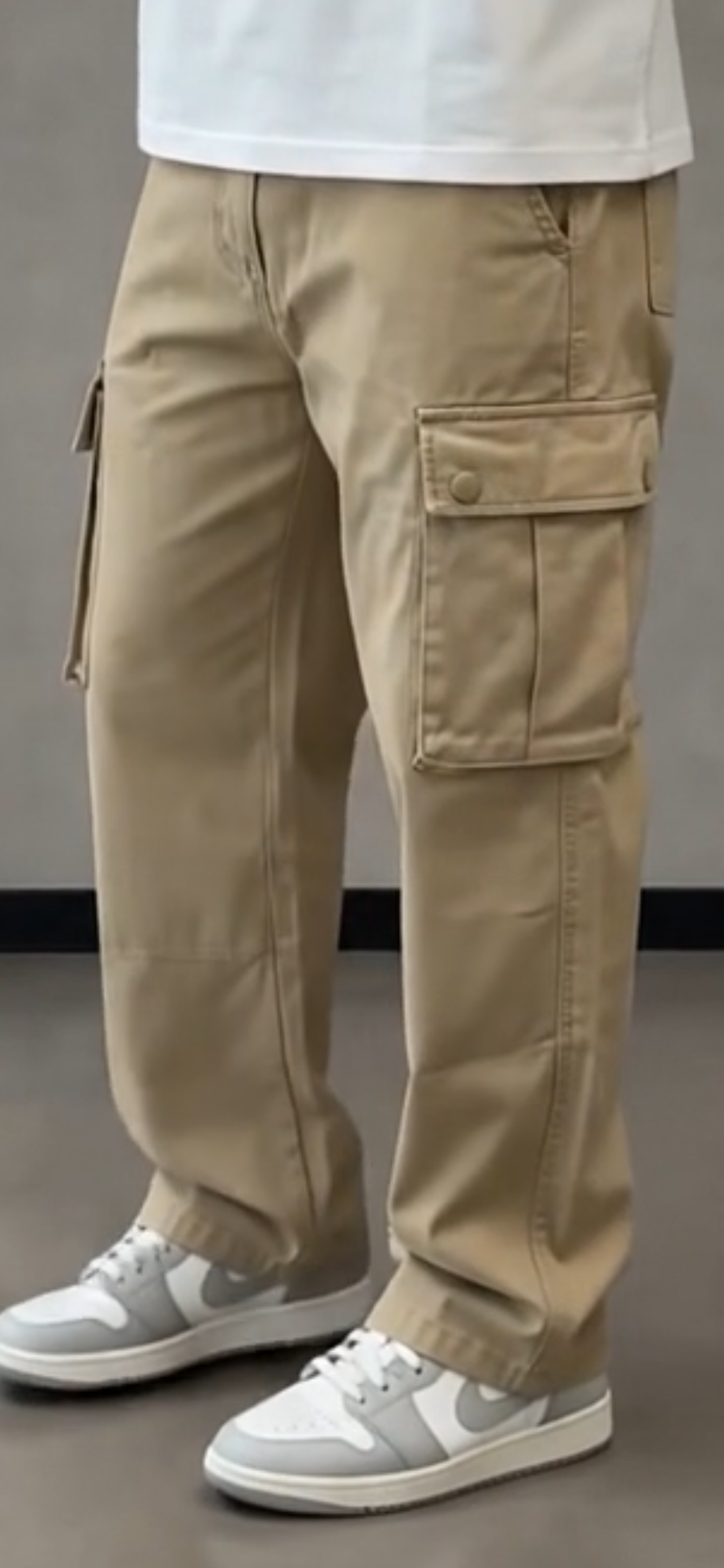 شلوار کارگو کتان مردانه ۶ جیب (کلاسیک و اسپرت) | Men's 6-Pocket Cotton Cargo Pants